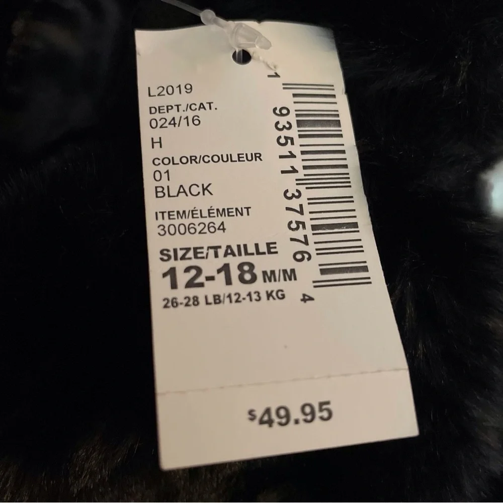 Black dress coat  12-18 M The Children's Place